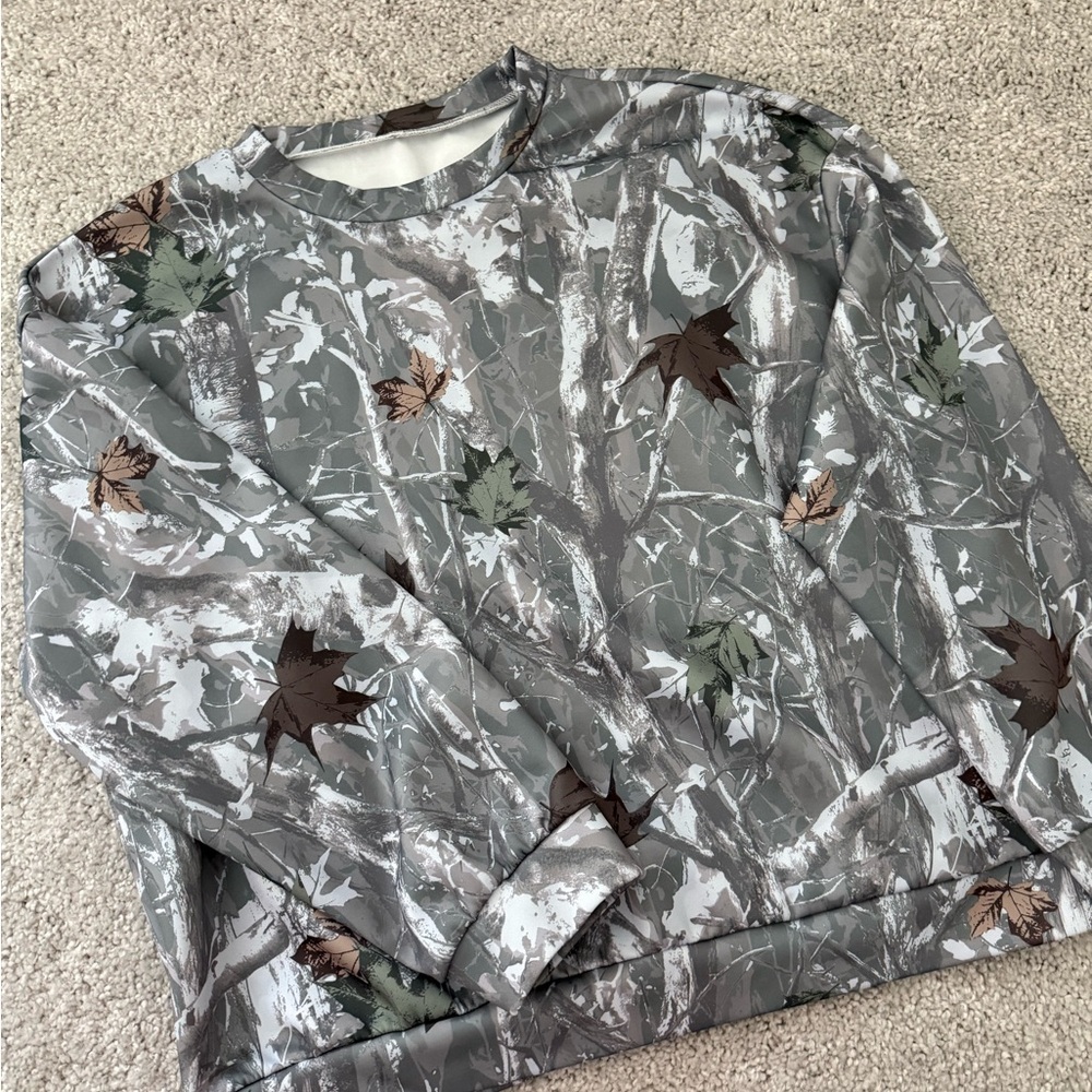 Polyester Camouflage Sweater